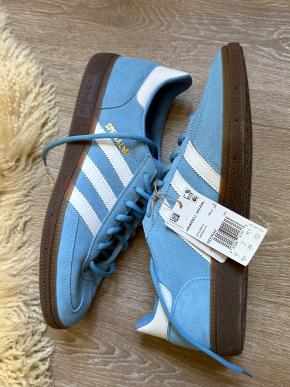 Adidas originals Handball Spezial Light Blue Gum Sneakers BD7632 Men’s 10.5 NWT